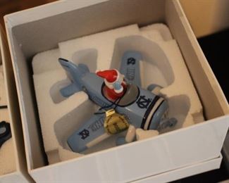 Danbury Mint NC Tar Heels christmas ornaments