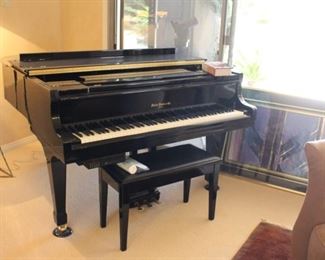 Hallet Davis & Co. Baby Grand Piano with self playing system