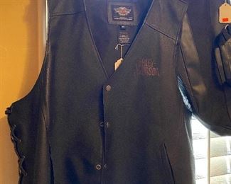 Harley Davidson leather vest