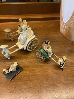 Vintage Rickshaw Figurines
