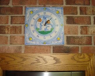 made in Italy ceramic tile clock