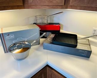 All-Clad Cookware with original boxes, most never used