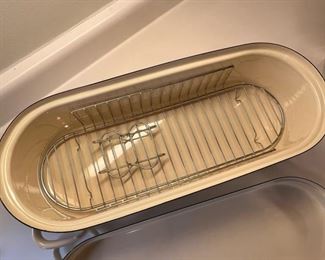 Chantal enameled whole fish poacher, never used