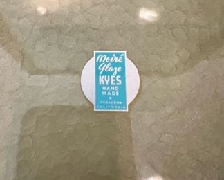 Vintage Moiré Glaze KYES small scale tray in excellent vintage condition!