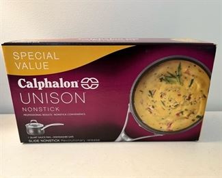 Calphalon UNISON nonstick 1qt sauce pan with lid