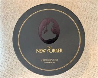 Vintage Restoration Hardware for The New Yorker cheese plate sets, never used!