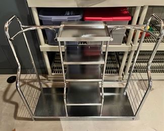 Stainless steel golf storage rack