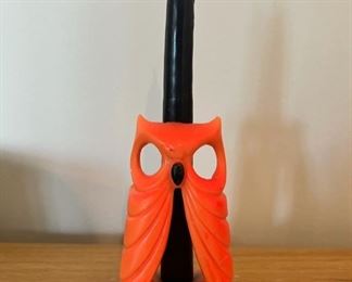 Very cool vintage Gurley owl candle