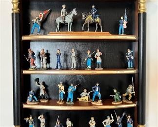 Vintage Franklin Mint Civil War pewter hand painted soldiers