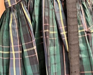 Adorable vintage taffeta dress with tutu.  Sizes are very small