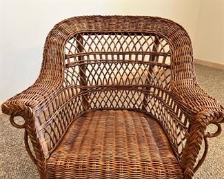 Child’s wicker rocking chair