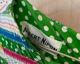 Albert Nipon “Fiesta” dress in excellent vintage condition!