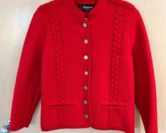 Vintage ladies Giesswein boiled wool sweater, made in Austria