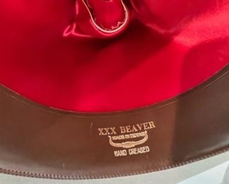 Men’s Resistol Western Hat with Buffalo Nickel strap detail