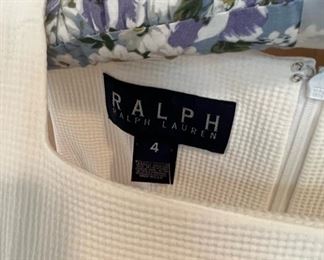 Ladies Ralph Lauren Collection white dress, size 4