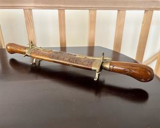 Vintage knife & fork carving set from India