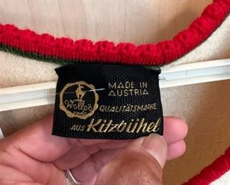 New With Tags Kitzbühel sweater vest, made in Austria