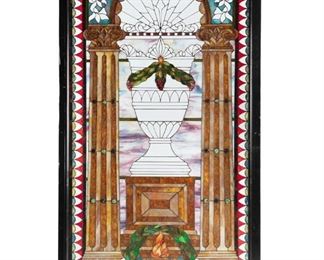 An American Victorian Leaded Glass Window