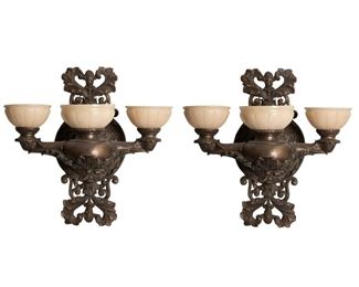 A pair of Edwardian-Style Sconces