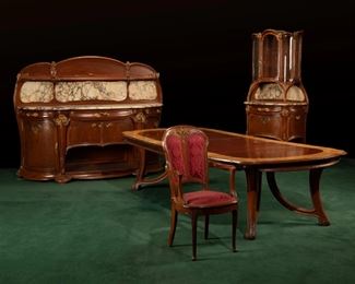 An Art Nouveau Dining Room Set