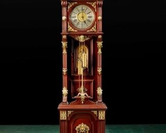 An Ansonia tall case clock