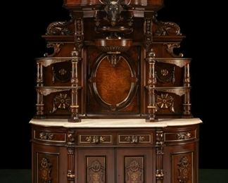 An American Victorian Renaissance Revival hunt sideboard