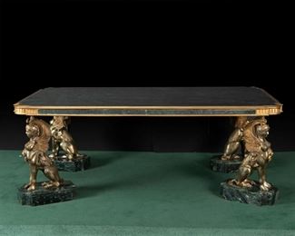 A Neoclassical-style library table