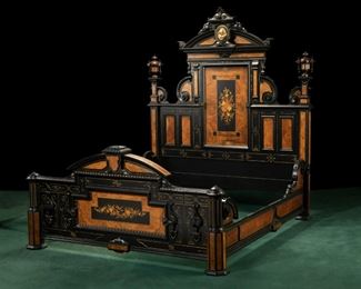 A Victorian Renaissance Revival bedroom set