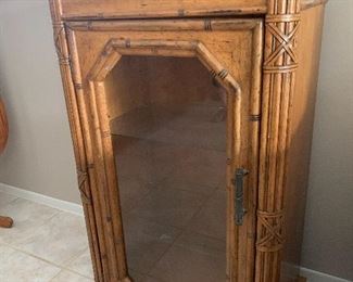 Tommy Bahama style storage cabinet