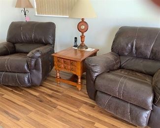 Matching pair large recliners, great shape