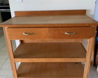 Kitchen island cart