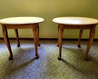 Pair Pine End Tables