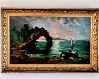 Vintage Oil on Canvas $395 or bid #37