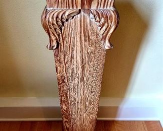 Hand Carved column (1of 2) $120 (for the pair) or bid # #13