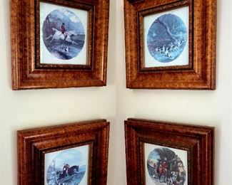 Set of 6 English Hunt prints