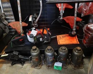 New and used Chain Saws - String - 20 Ton Bottle Jacks