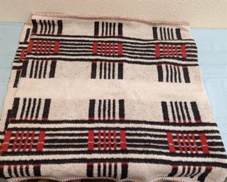 1940s Hand Woven Authentic Navajo Saddle Blanket from Cortez Colorado.