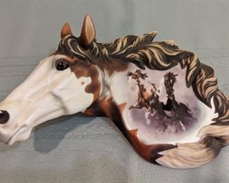 2004 Bradford Exchange 'Untamed Spirits' by Chuck De Haan. 1st Issue of Thunder and Glory Series. Box & COA