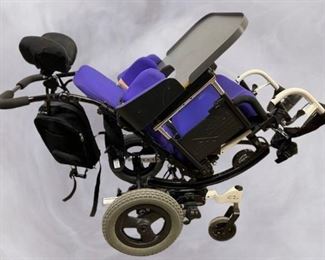 MSRP $5000 Sunrise Medical Quickie Zippie Iris Tilt In Space Childs Wheelchair - Great Condition With Lots Of Extras Including Front Tray Table!