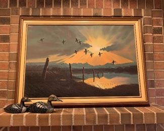 Large 28” x 40” framed art