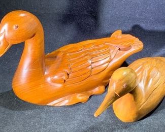 Wooden ducks