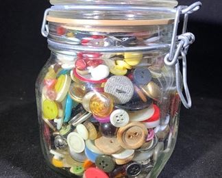 Vintage jar-o-buttons 