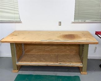 Heavy duty shop table