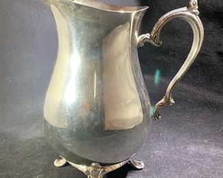 Silver plated pitcher 