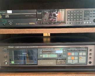 Sony unilinear digital converter system 
Teac auto reverse stereo cassette deck