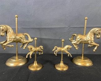 Brass Collectible Carousel Horses