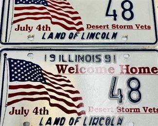 Desert Storm License Plates