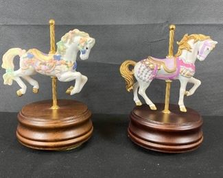 San Francisco Music Box Company Collectible Carousel Horses