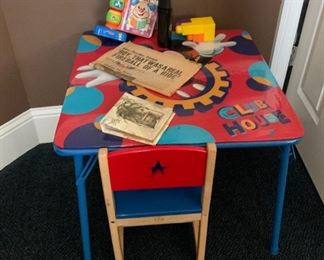 child's table and chairs