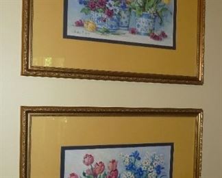 pair floral prints